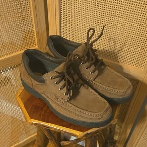 Earth Spirit Brown Leather Boat Shoes Mens 9.5